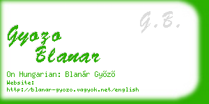 gyozo blanar business card